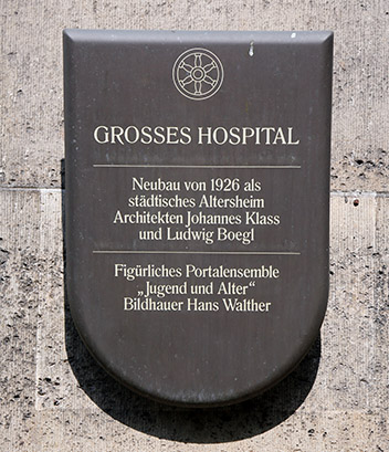 Schild "Großes Hospital"